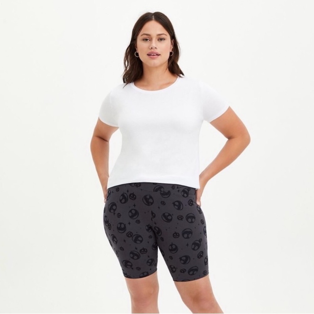 Torrid nightmare before Christmas disney Jack skellington NWT biker shorts 2X - Picture 3 of 8